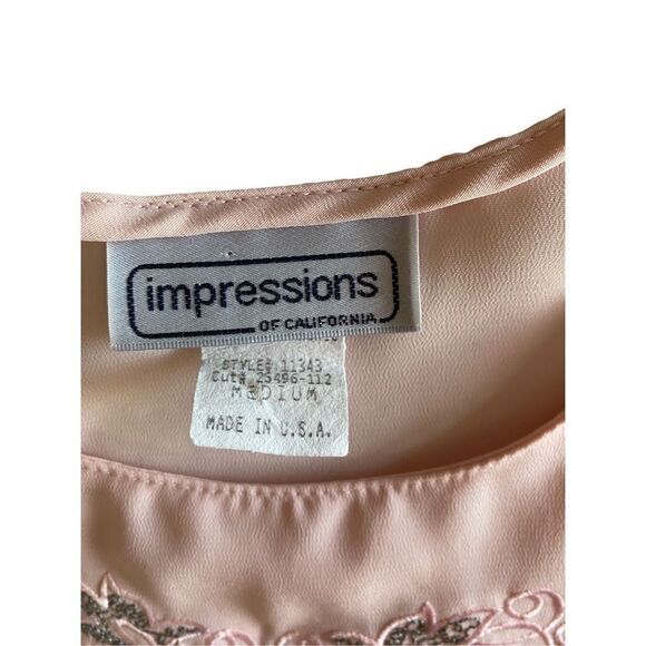 Vintage impressions of California women’s pink embroidered camisole med - Picture 4 of 4